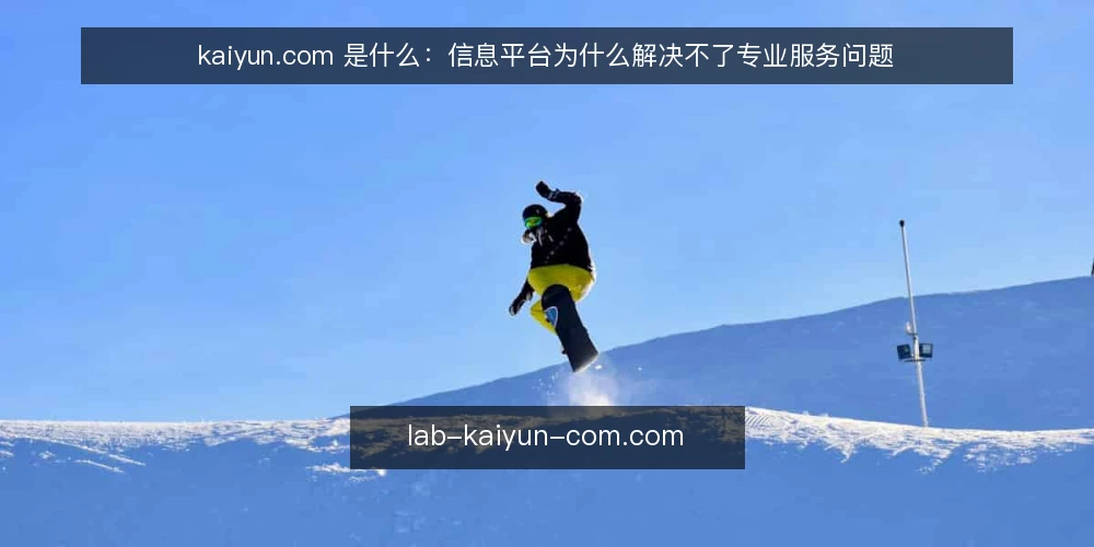 kaiyun.com 是什么:信息平台为什么解决不了专业服务问题 — 信息很多却做不了决定:一个常见处境 配图